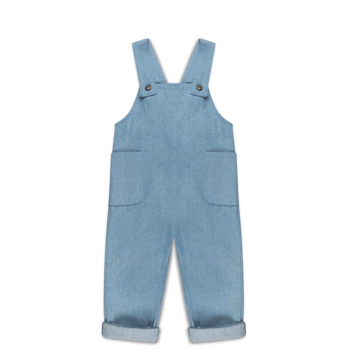 The Campamento Light Blue Denim Baby Dungaree - Light Blue main image 0
