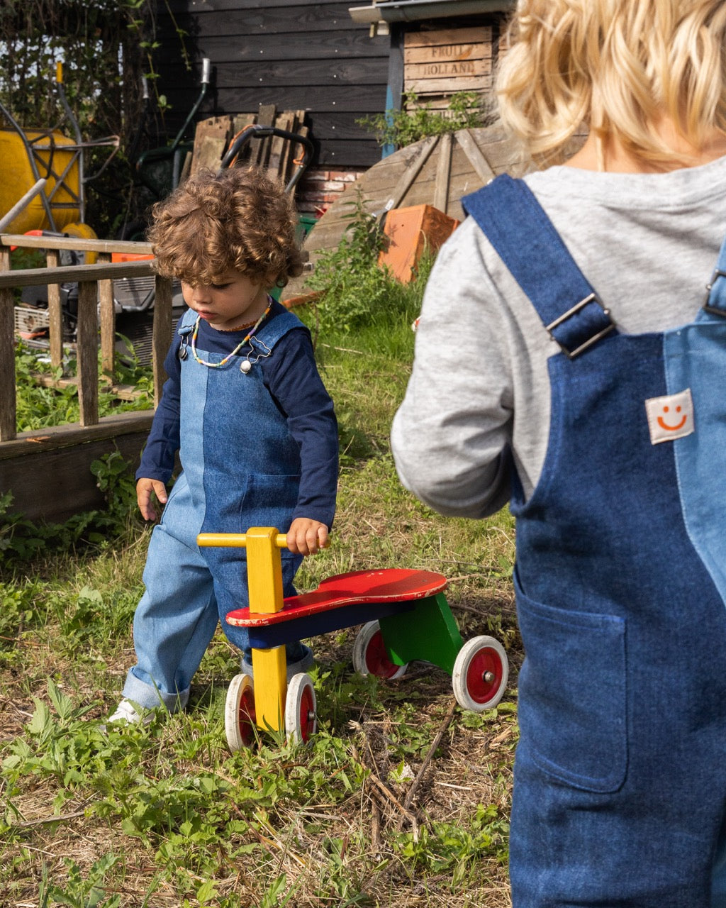 The Ravi - Double Denim Dungarees – First Adventures