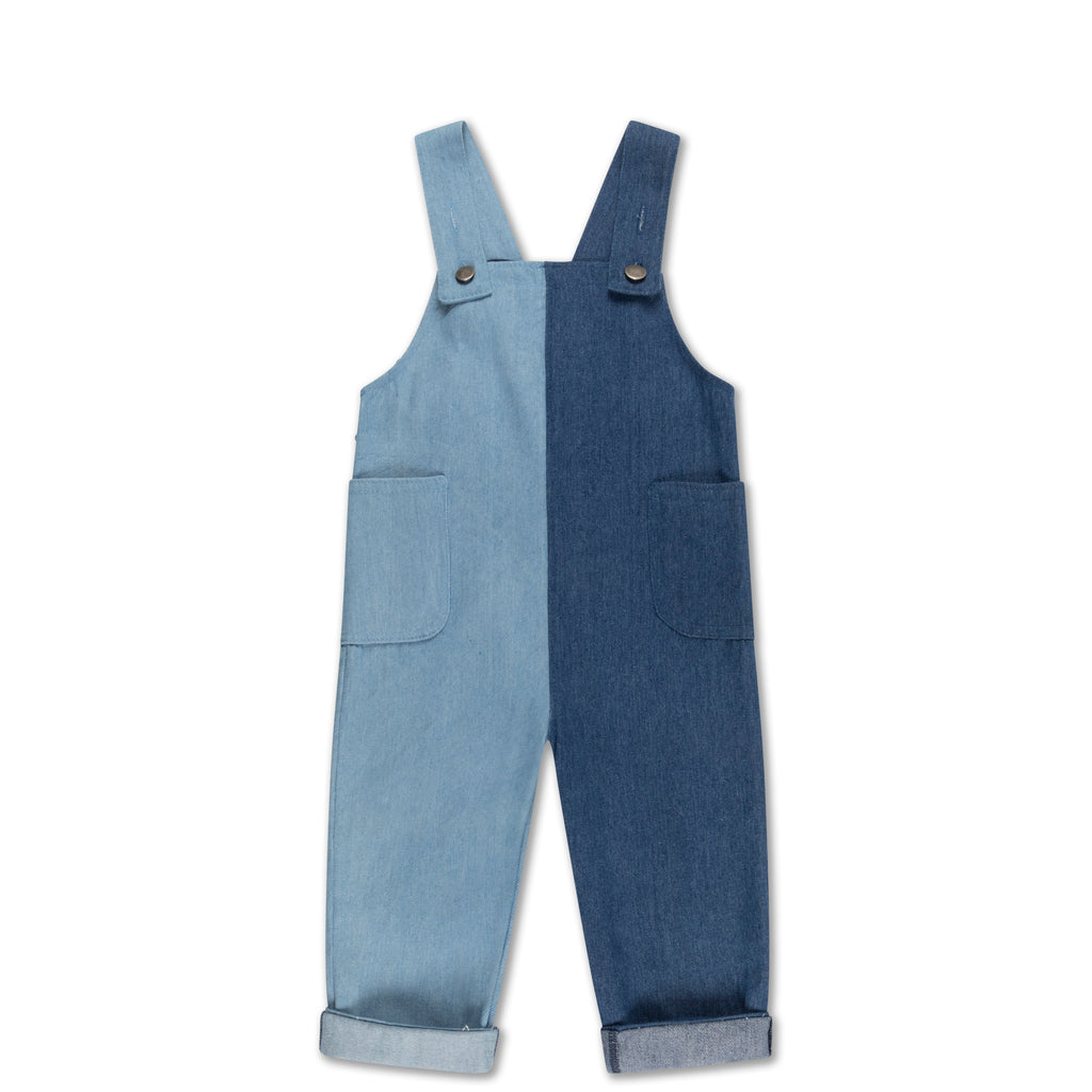 Denim dungaree skirt Color blue jeans - RESERVED - 3116S-55J